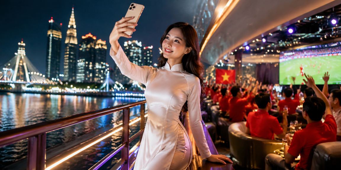 Phụ nữ mặc áo dài tại TP.HCM trải nghiệm casino trên điện thoại di động