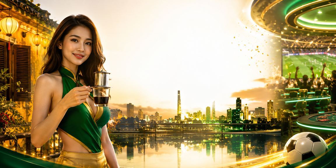Người chơi tại Hội An thưởng thức cà phê và trải nghiệm cá cược trực tuyến trên điện thoại