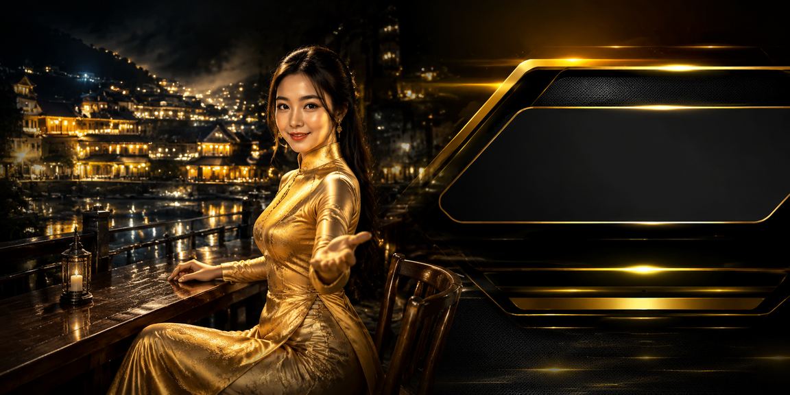 Người dùng mặc áo dài tại Sapa nhận thông báo thưởng VIP trên điện thoại