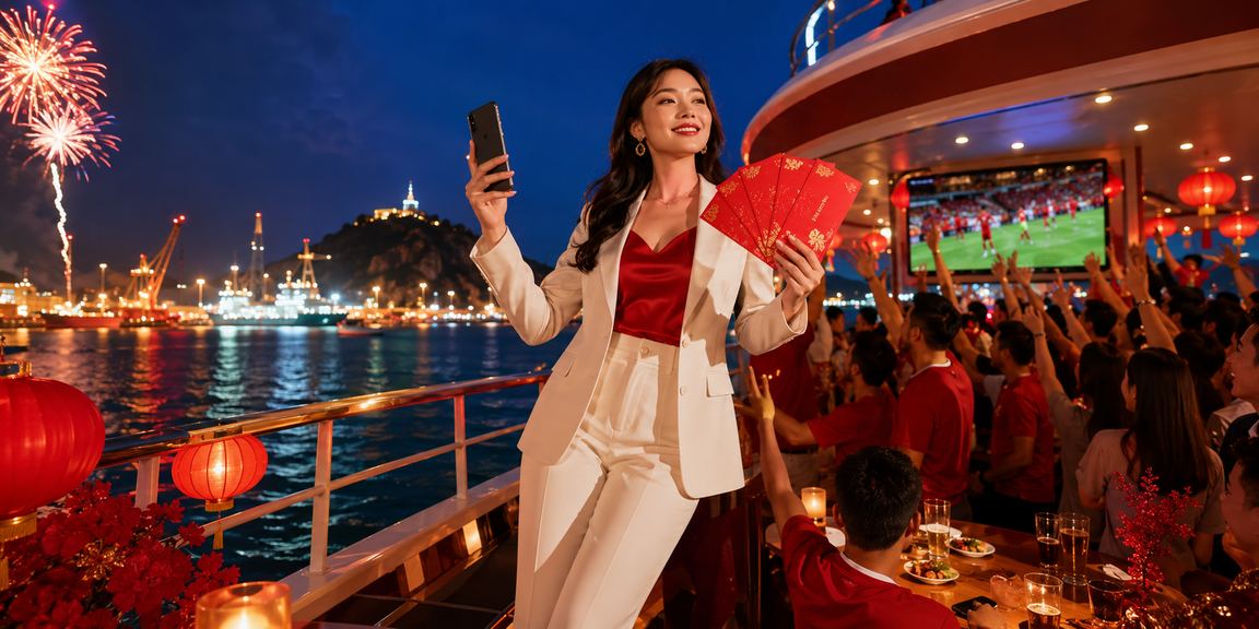 Phong bao đỏ may mắn dịp Tết tại Vũng Tàu gợi liên tưởng đến thưởng cá cược thể thao